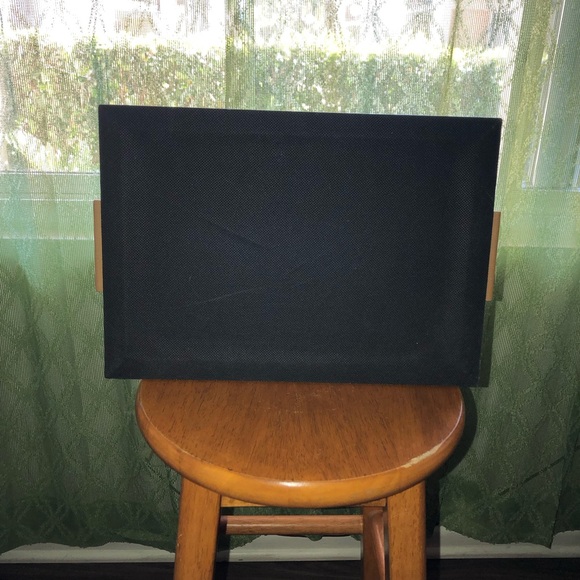 Mid Century Royal Blue Gold Fabric Artwork - Picture 2 of 4